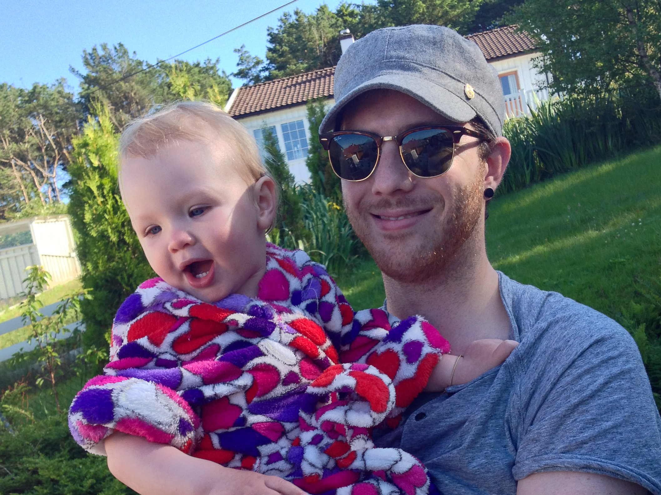 Me and our first child