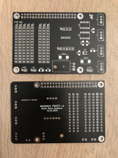 PCB board top and bottom